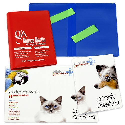 Funda portadocumentos de vinilo estilo libro